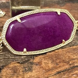 NWT Kendra Scott Gold Rayne Necklace in Purple Jade!